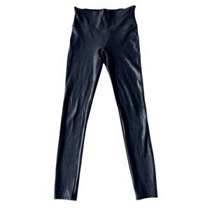 Spanx SPANXshape Women’s Sz M Faux Leather Black Pull On Leggings